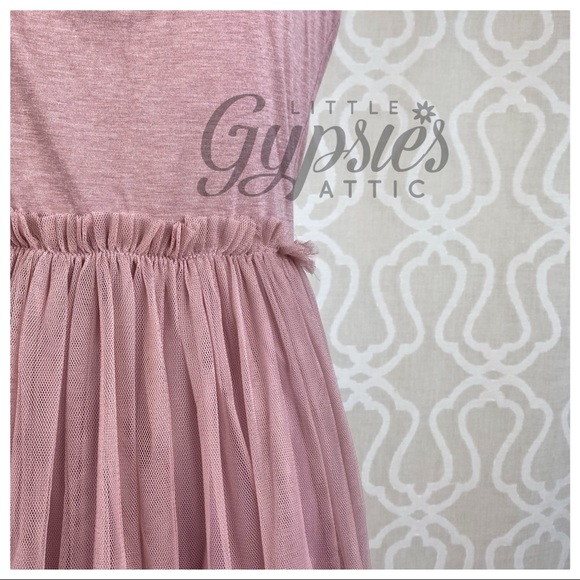 A’reve Dusty Rose Tulle Slip Dress - Picture 13 of 15